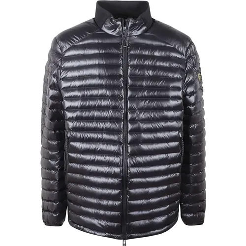 Winter Jackets, male, , Size: 6XL Nylon Down Jacket with Zip - Belstaff - Modalova