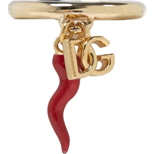 Ring mit Anhängern , Damen, Größe: M - Dolce & Gabbana - Modalova