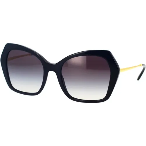 Butterfly Style Sunglasses by Dg4399 , female, Sizes: 56 MM - Dolce & Gabbana - Modalova
