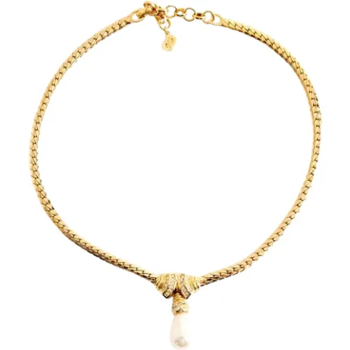 Pre-owned Jewellery, female, , Size: ONE SIZE Pre-owned Gold necklaces - Dior Vintage - Modalova