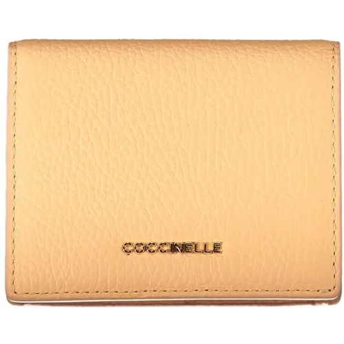 Wallets & Cardholders, female, , Size: ONE SIZE Leather Wallet with Multiple Compartments - Coccinelle - Modalova
