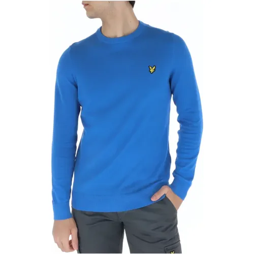 Round-neck Knitwear, male, , Size: L Cotton Knitwear for Men - Lyle & Scott - Modalova