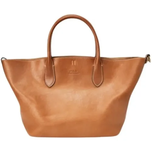 Reversible Leather Tote Bag with Zip Pocket , female, Sizes: ONE SIZE - Polo Ralph Lauren - Modalova