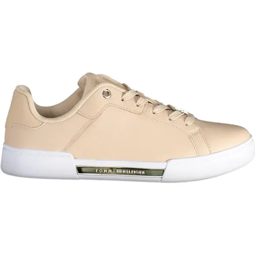 Sporty Lace-Up Sneakers with Contrast Details , female, Sizes: 7 UK, 6 UK, 3 UK, 5 UK - Tommy Hilfiger - Modalova