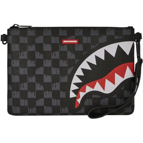 Faux Leather Clutch Bag , unisex, Sizes: ONE SIZE - Sprayground - Modalova