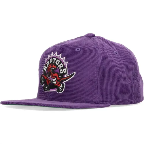 Caps, male, , Size: ONE SIZE NBA Toronto Raptors Velvet Cap - Mitchell & Ness - Modalova