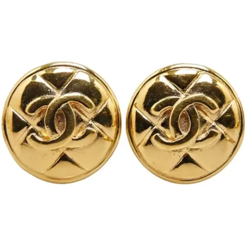 Pre-owned Jewellery, female, , Size: ONE SIZE Pre-owned Metal earrings - Chanel Vintage - Modalova