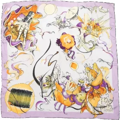 Pre-owned Scarves, female, , Size: ONE SIZE Pre-owned Silk scarves - Prada Vintage - Modalova