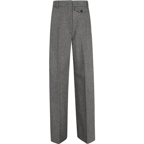 Black Wool Blend Trousers Aw24 , female, Sizes: XS, 2XS, 3XS, 4XS - Max Mara - Modalova