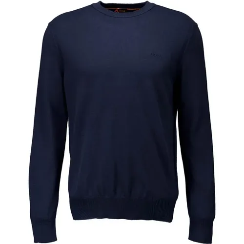 Men's Dark Asac Sweater , male, Sizes: S, M, 2XL, 3XL, L, XL - Boss Orange - Modalova