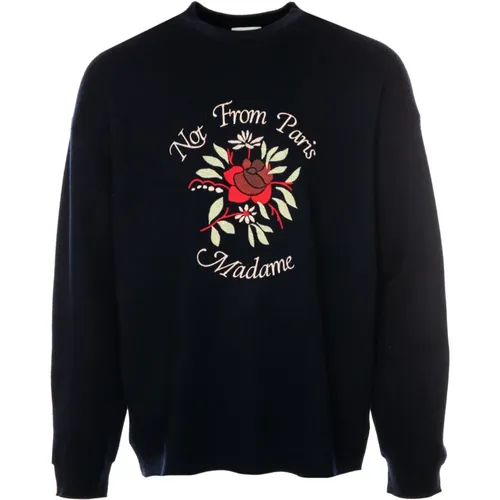 Floral Knit Sweater , male, Sizes: M, L, S - Drole de Monsieur - Modalova