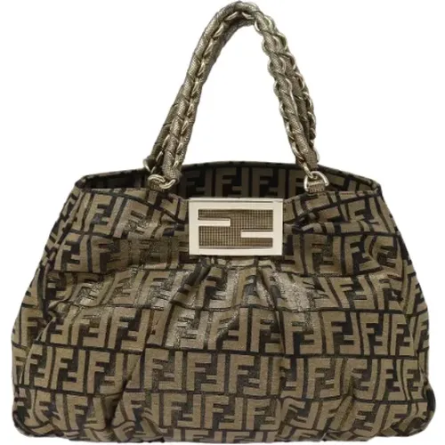 Pre-owned Canvas shoulder-bags , female, Sizes: ONE SIZE - Fendi Vintage - Modalova