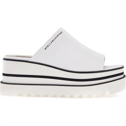 Plateau-Clogs mit Logoband , Damen, Größe: 39 EU - Stella Mccartney - Modalova