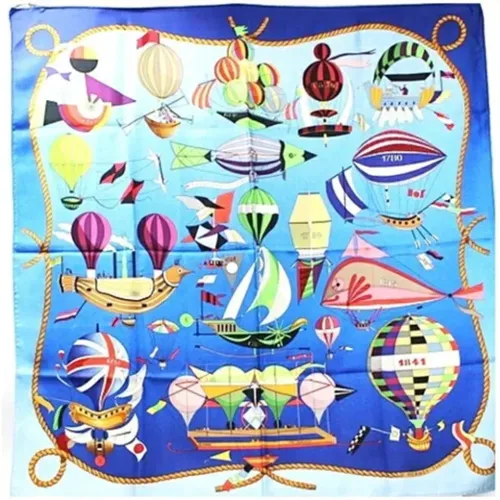 Pre-owned Scarves, female, , Size: ONE SIZE Pre-owned Silk scarves - Hermès Vintage - Modalova