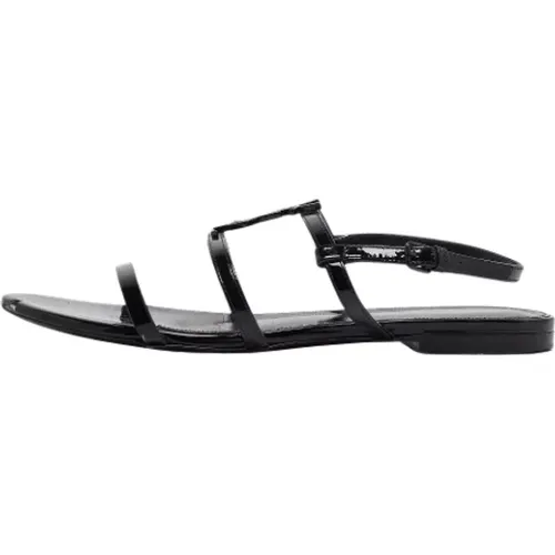 Pre-owned Sandals, female, , Size: 8 US Pre-owned Leather sandals - Yves Saint Laurent Vintage - Modalova