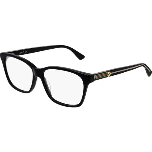 Schwarze Sonnenbrillenfassungen , unisex, Größe: 54 MM - Gucci - Modalova