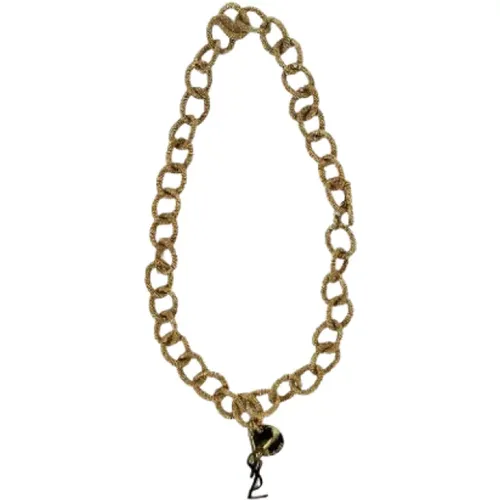 Pre-owned Jewellery, female, , Size: ONE SIZE Pre-owned Metal necklaces - Yves Saint Laurent Vintage - Modalova