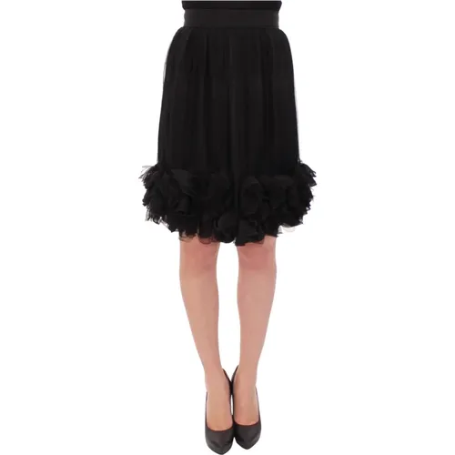 Silk Transparent Above Knees Skirt , female, Sizes: XS - Dolce & Gabbana Pre-owned - Modalova