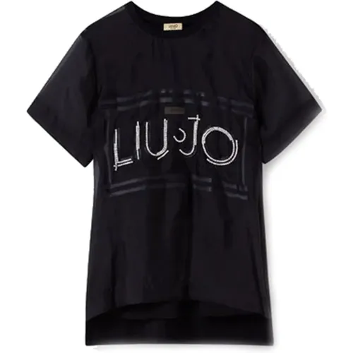 Edgy Textdruck T-Shirt Liu Jo - Liu Jo - Modalova