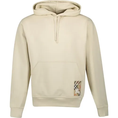 Hoodies, male, , Size: L Hooded Cavalier Sweatshirt - Burberry - Modalova