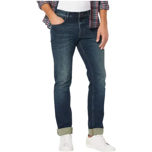 Straight Leg Jeans 5-Pocket Houston , Herren, Größe: W33 L30 - camel active - Modalova