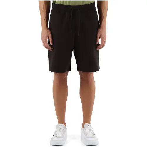 Sporty Cotton Shorts with Side Logo Print , male, Sizes: M, S - Calvin Klein Jeans - Modalova