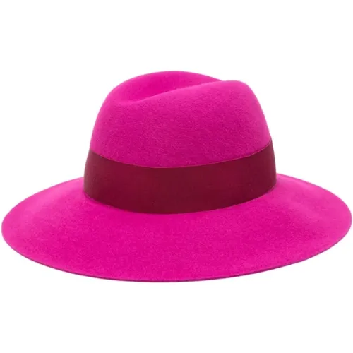 Claudette Felt Hat with Wide Brim , female, Sizes: S - Borsalino - Modalova