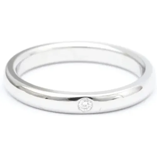 Pre-owned Jewellery, female, , Size: ONE SIZE Pre-owned Platinum rings - Tiffany & Co. Pre-owned - Modalova