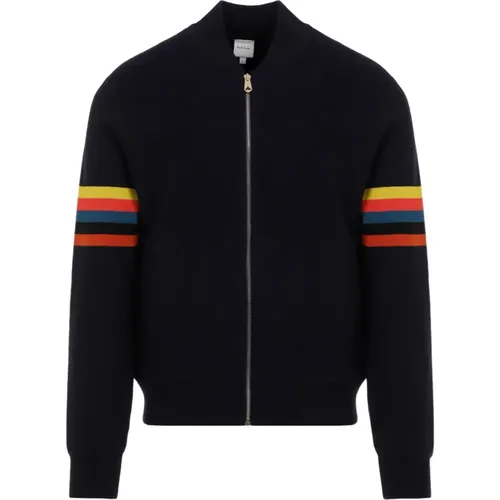 Bomber Jackets, male, , Size: XL Wool Bomber Jacket Aw24 - PS By Paul Smith - Modalova