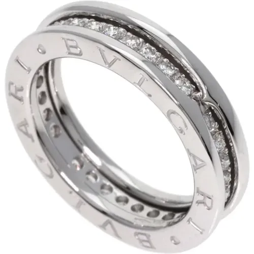 Pre-owned White Gold rings , female, Sizes: ONE SIZE - Bvlgari Vintage - Modalova