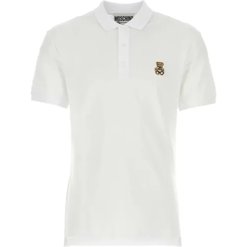 Piquet Polo Shirt , male, Sizes: L, 2XL, XL - Moschino - Modalova