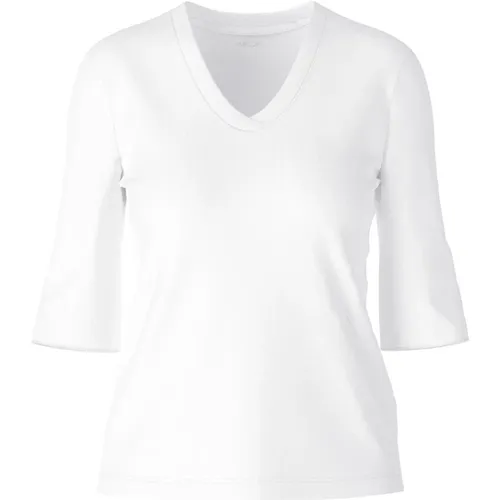 Lässiges Baumwoll-Ripp-Jersey-Shirt , Damen, Größe: XL - Marc Cain - Modalova
