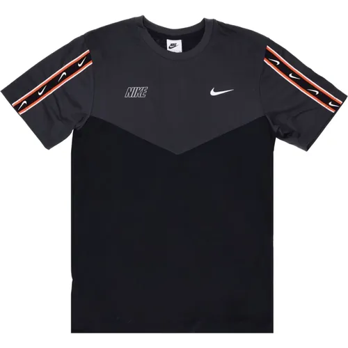 Wiederholen Sportbekleidung T-Shirt Schwarz/Grau/Weiß , Herren, Größe: XL - Nike - Modalova