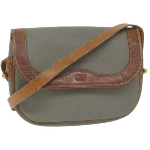 Pre-owned Cross Body Bags, female, , Size: ONE SIZE Pre-owned Canvas shoulder-bags - Dior Vintage - Modalova