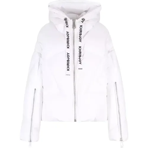 Down Jackets, female, , Size: S Puffer Jacket with Hood - Khrisjoy - Modalova