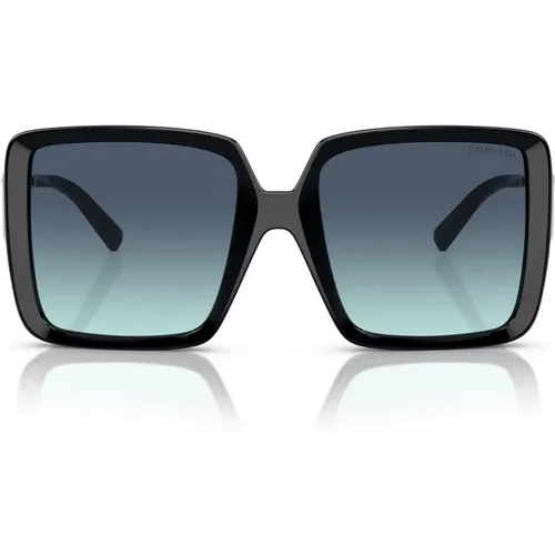 Square Sunglasses with Feminine Details , female, Sizes: 55 MM - Tiffany - Modalova