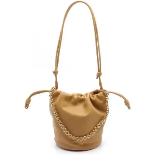 Pre-owned Bucket Bags, female, , Size: ONE SIZE Pre-owned Leather shoulder-bags - Loewe Pre-owned - Modalova