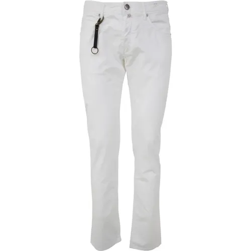 GJC Five Pocket Solid Jeans , male, Sizes: W29, W31 - Incotex - Modalova