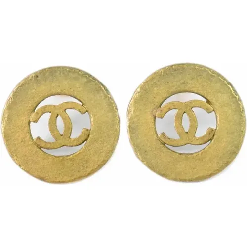 Pre-owned Jewellery, female, , Size: ONE SIZE Pre-owned Metal earrings - Chanel Vintage - Modalova