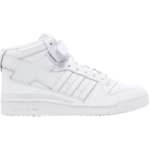 Weiße Mid Top Sneaker , Herren, Größe: 38 EU - Adidas - Modalova