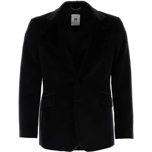 Schwarzer Wollblazer - Klassischer Stil , Herren, Größe: XL - PT Torino - Modalova