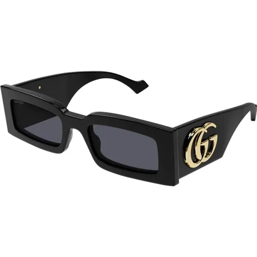 Sunglasses, unisex, , Size: 53 MM Rectangular Sunglasses Trendy Urban Poetic Craftsmanship - Gucci - Modalova