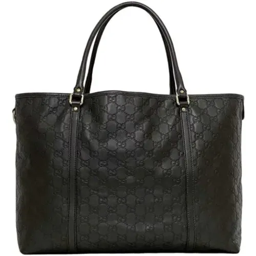 Pre-owned Tote Bags, unisex, , Size: ONE SIZE Pre-owned Leather gucci-bags - Gucci Vintage - Modalova