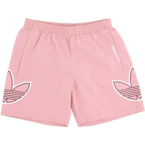 Beachwear, male, , Size: XS Sporty Wonder Mauve Swim Shorts - Adidas - Modalova