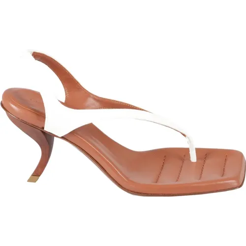 Stilvolle Offene Zehensandalen , Damen, Größe: 40 EU - Gia Borghini - Modalova