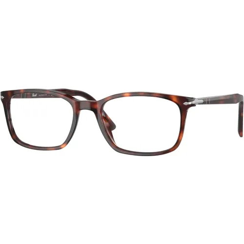 Stilvolle Brille in Braun , Herren, Größe: 53 MM - Persol - Modalova