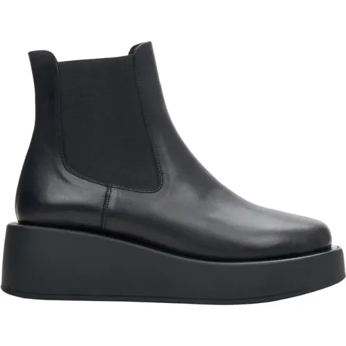 Chelsea Boots, female, , Size: 6 US Women`s Platform Boots made of Genuine Leather Er00113883 - Estro - Modalova