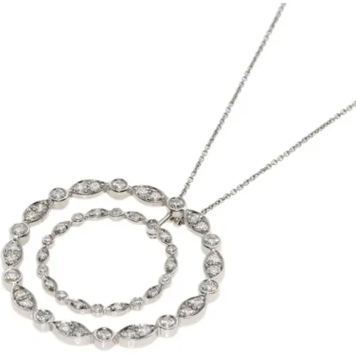 Pre-owned Jewellery, female, , Size: ONE SIZE Pre-owned Platinum necklaces - Tiffany & Co. Pre-owned - Modalova