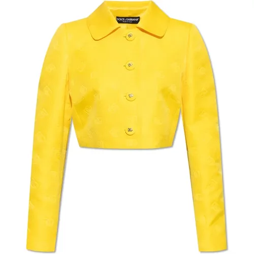 Cropped blazer , female, Sizes: S, XS - Dolce & Gabbana - Modalova