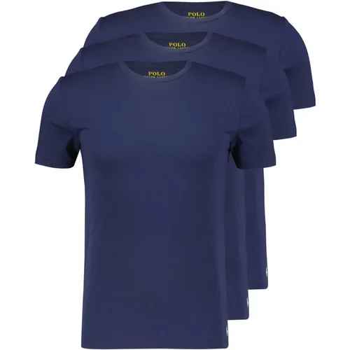 T-Shirt Spring Start SHP 4 Kurzarmshirt im Dreierpack , Herren, Größe: L - Ralph Lauren - Modalova